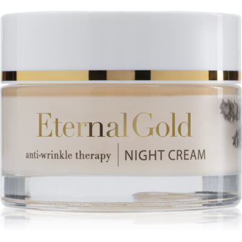 Organique Eternal Gold Anti-Wrinkle Therapy crema de noapte pentru contur pentru piele uscata spre sensibila