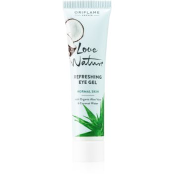 Oriflame Love Nature Aloe Vera & Coconut Water gel de ochi racoritor