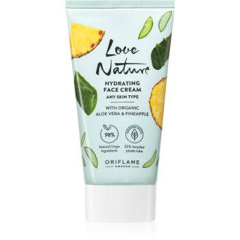 Oriflame Love Nature Organic Aloe Vera & Pineapple crema de fata hidratanta