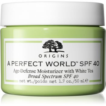 Origins A Perfect World™ SPF 40 Age-Defense Moisturizer With White Tea crema de zi hidratanta SPF 40 accesorii imagine noua
