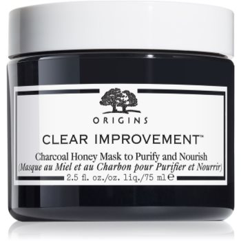 Origins Clear Improvement® Charcoal Honey Mask To Purify & Nourish Masca de curățare cu cărbune notino.ro