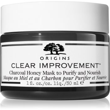 Origins Clear Improvement® Charcoal Honey Mask To Purify & Nourish Masca de curățare cu cărbune notino.ro