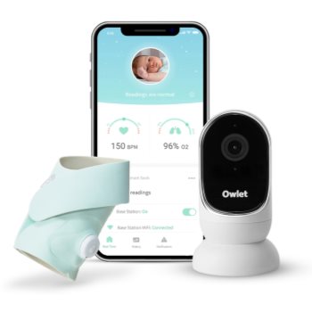 Owlet Monitor Duo Smart Sock 3 & Cam set pentru bebeluși