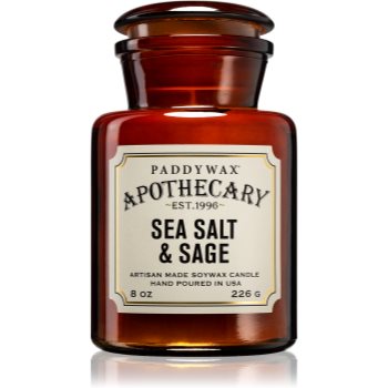 Paddywax Apothecary Sea Salt & Sage lumânare parfumată