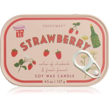 Paddywax Bistro Tin Strawberry lumânare parfumată în placă