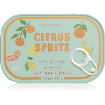 Paddywax Bistro Tin Citrus Spritz aроматична свічка в металевій коробці 127 гр