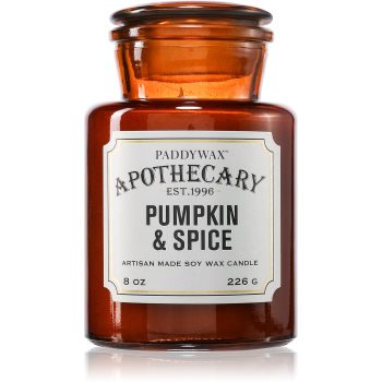 Paddywax Apothecary Pumpkin Spice lumânare parfumată