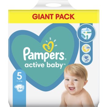 Pampers Active Baby Size 5 scutece de unică folosință notino.ro