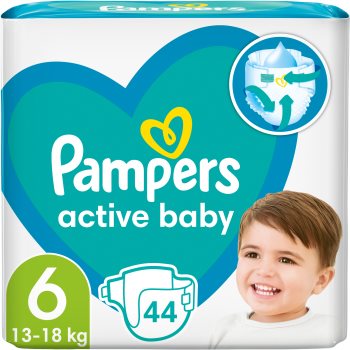 Pampers Active Baby Size 6 scutece de unică folosință Active imagine noua
