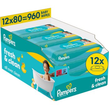 Pampers Fresh & Clean Servetele umede pentru copii