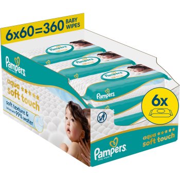 Pampers Aqua Soft Touch Servetele umede pentru copii