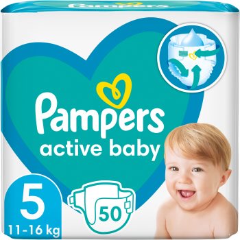 Pampers Active Baby Size 5 scutece de unică folosință notino.ro