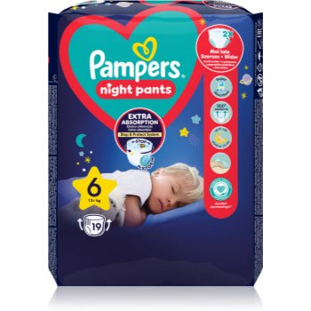 Pampers Night Pants Size 6 scutece de unică folosință tip chiloțel pentru noapte