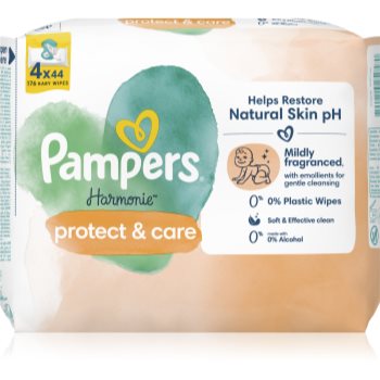 Pampers Harmonie Protect&Care Șervețele umede pentru copii cu gălbenele