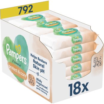 Pampers Harmonie Protect&Care Șervețele umede pentru copii cu gălbenele