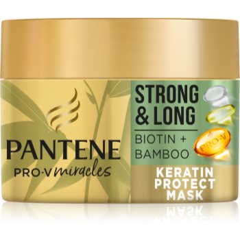 Pantene Strong & Long Biotin & Bamboo masca regeneratoare impotriva caderii parului notino.ro Cosmetice și accesorii