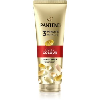 Pantene 3 Minute Miracle Lively Colour balsam pentru par deteriorat si vopsit