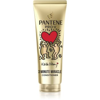 Pantene 3 Minute Miracle Keith Haring balsam intensiv pentru par deteriorat