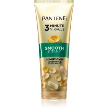 Pantene 3 Minute Miracle Smooth&Silky Balsam intens , 3 minute pentru par deteriorat