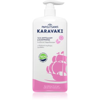 PAPOUTSANIS Karavaki Almond Milk & Sunflower gel de duș