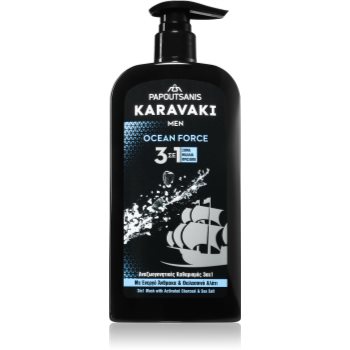 PAPOUTSANIS Karavaki Ocean Force gel de curatare 3 in 1
