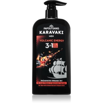 PAPOUTSANIS Karavaki Volcanic Energy gel de curatare 3 in 1