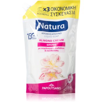 PAPOUTSANIS Natura Almond Cream săpun lichid de maini