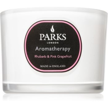 Parks London Aromatherapy Rhubarb & Pink Grapefruit lumânare parfumată