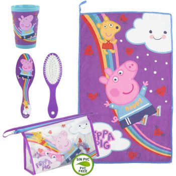 Peppa pig travel set set cadou (pentru copii)