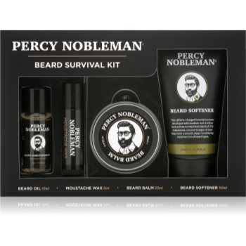 Percy Nobleman Beard Survival Kit set (pentru barbă)