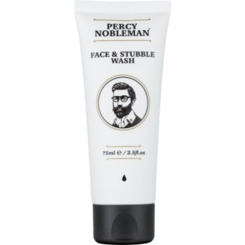Percy Nobleman Face & Stubble Wash gel de curățare pentru față și barbă