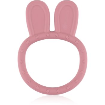 Petite&Mars Silicone teether Bunny 0m+ jucărie pentru dentiție