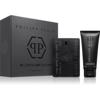 Philipp Plein No Limit$ Dark Platinum set cadou pentru bărbați