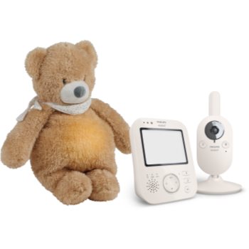 Philips Avent Baby Monitor SCD891/26+NATTOU Sleepy Bear Pale Brown set cadou 0 m+(pentru bebeluși)