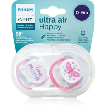 Philips Avent Soother Ultra Air Happy 0 - 6 m suzetă