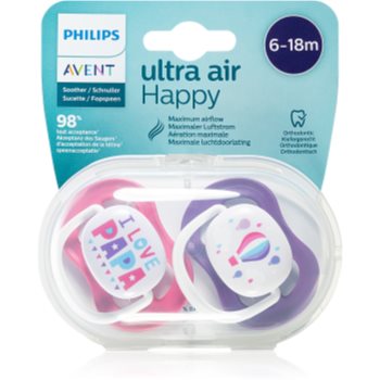 Philips Avent Soother Ultra Air Happy 6 - 18 m suzetă