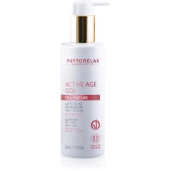 Phytorelax Laboratories Bio Active Age Goji ніжне очищаюче молочко для зрілої шкіри 200 мл