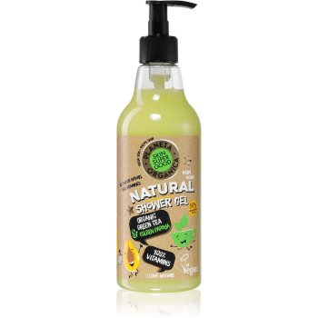 Planeta organica organic green tea & golden papaya gel de duș cu vitamine