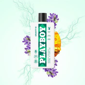 Playboy Gravity 0 gel de duș 3 in 1 pentru bărbați