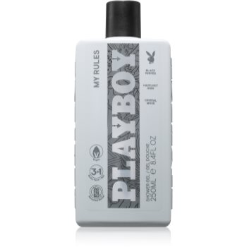 Playboy My Rules gel de duș 3 in 1 pentru bărbați