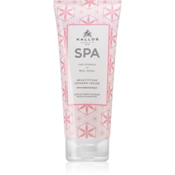 Kallos spa cremă de duș relaxantă de trandafir