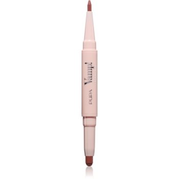 PUPA Milano Vamp! Creamy Duo помада та контурний олівець для губ 2 в 1 відтінок 004 Light Rose 0.8 гр