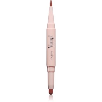 PUPA Milano Vamp! Creamy Duo помада та контурний олівець для губ 2 в 1 відтінок 007 - Peach Nude 0.8 гр