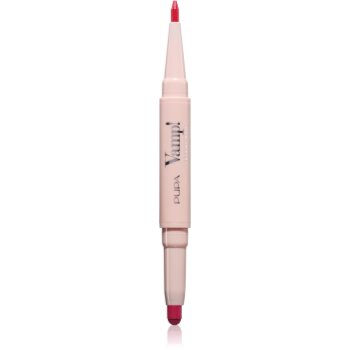 PUPA Milano Vamp! Creamy Duo помада та контурний олівець для губ 2 в 1 відтінок 009 Flamingo Fuchsia 0.8 гр