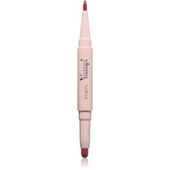 PUPA Milano Vamp! Creamy Duo помада та контурний олівець для губ 2 в 1 відтінок 019 Vibrant Rose 0.8 гр