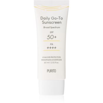 Purito Daily Go-To Sunscreen crema fata iluminatoare de protectie SPF 50+ 50+ imagine noua
