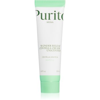 Purito Wonder Releaf Centella Cream Unscented crema regeneratoare pentru netezirea pielii