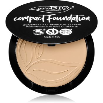 puroBIO Cosmetics Compact Foundation pudra compacta SPF 10 Online Ieftin accesorii