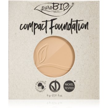 puroBIO Cosmetics Compact Foundation pudra compactra – refill SPF 10 notino.ro imagine