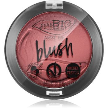 puroBIO Cosmetics Long-lasting Blush fard de obraz sub forma de pudra